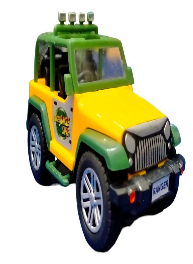 Caught Trendy Realistic Interior Design Pull Back Action Mini Decorative Jeep Model Toy Car for Kids and Best Birthday Return Gift for Boys & Girls. - Image 1